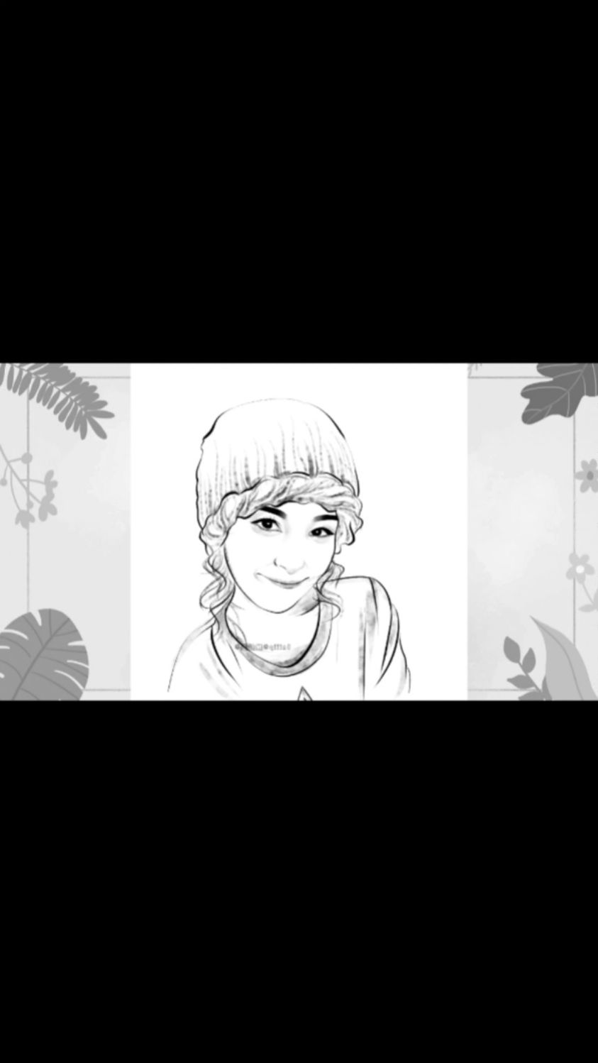水墨风头像手绘黑白写实淡墨卡通漫画插画人物