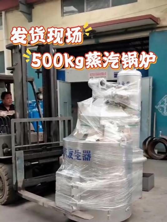 湖南煮酒酿酒用500kg蒸汽锅炉发货现场 煤柴颗粒多用途锅炉