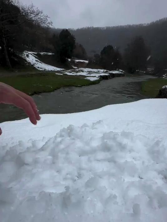 汉堡雪中的香肠汉堡