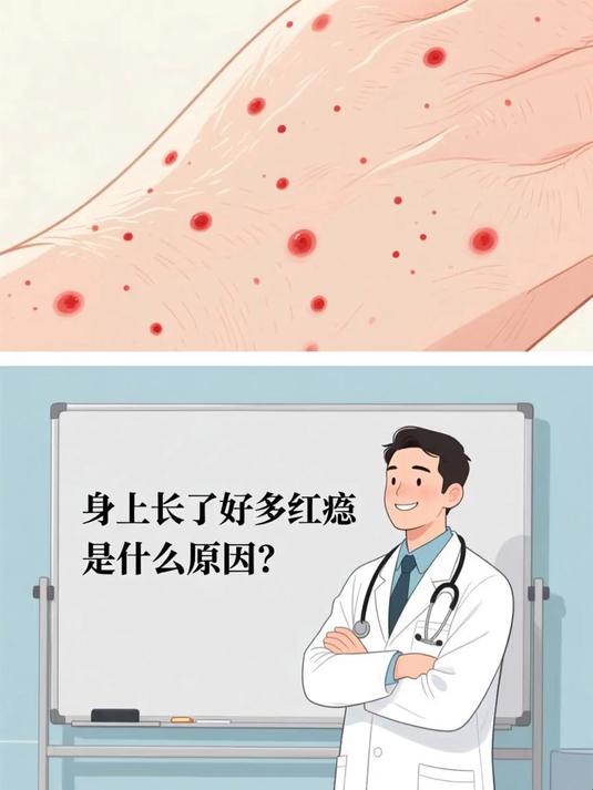 身上长了好多红痣是什么原因