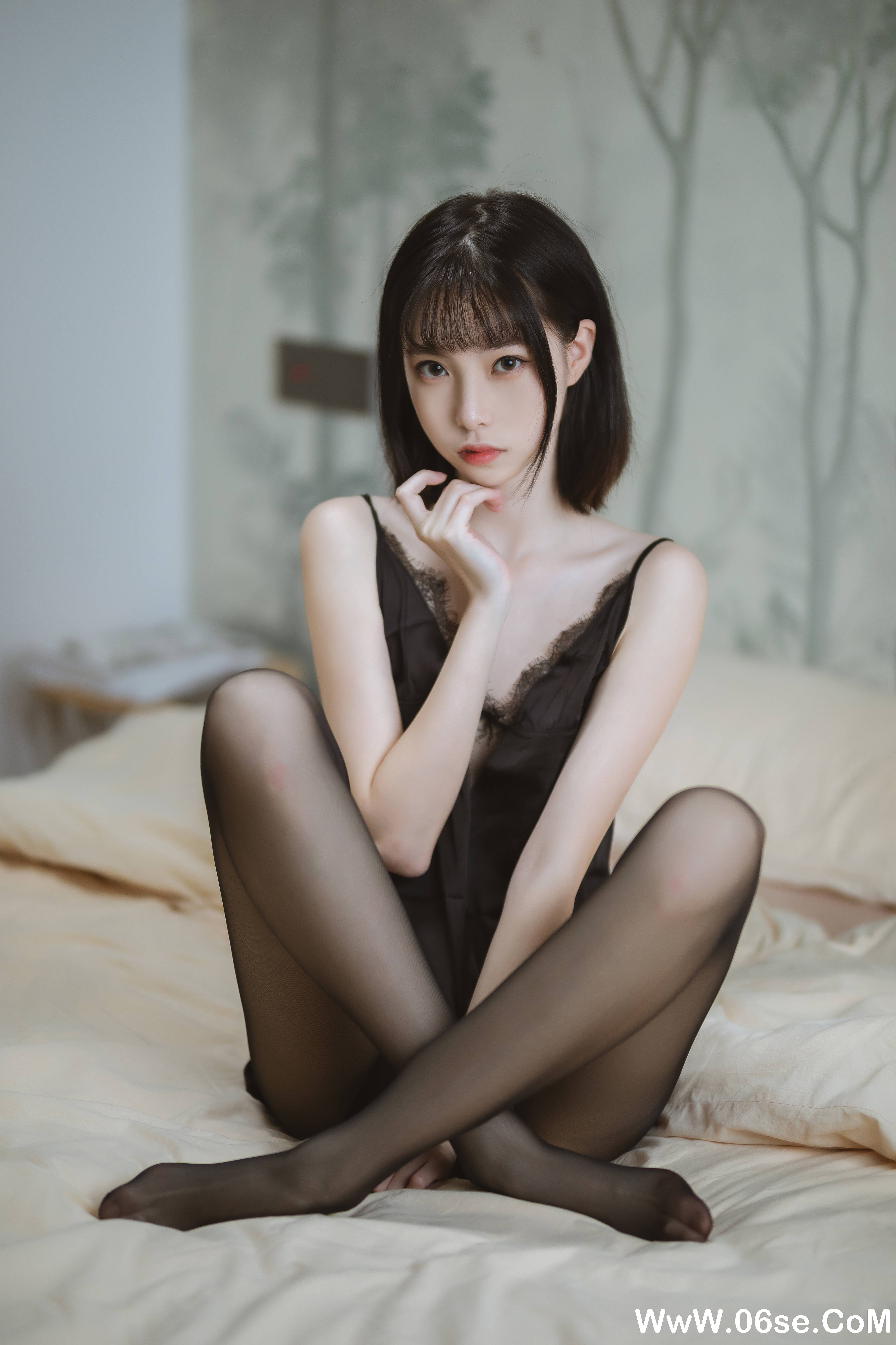 图片[29]-许岚 NO.006 — 黑色蕾丝睡衣[40P585M]-六色网