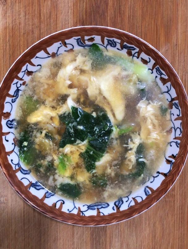 鸡蛋汤的家常做法,分享一道鸡蛋青菜汤