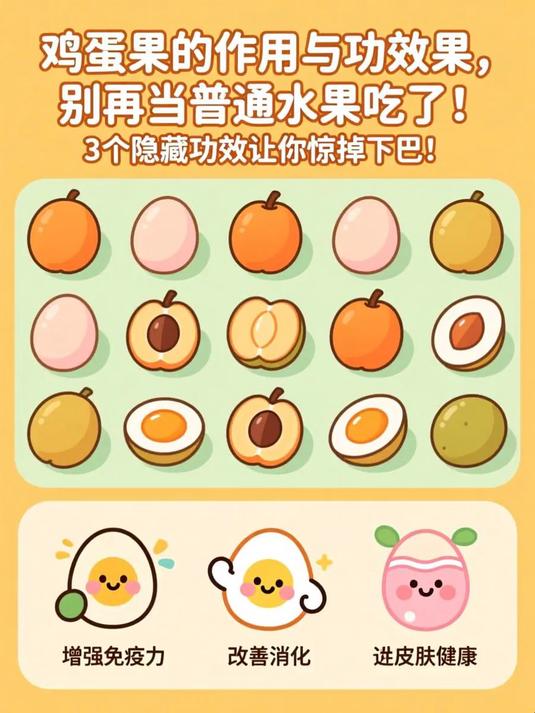 鸡蛋果的作用与功效果,别再当普通水果吃了!3个隐藏功效让你惊掉下巴!#春分养生攻略#
