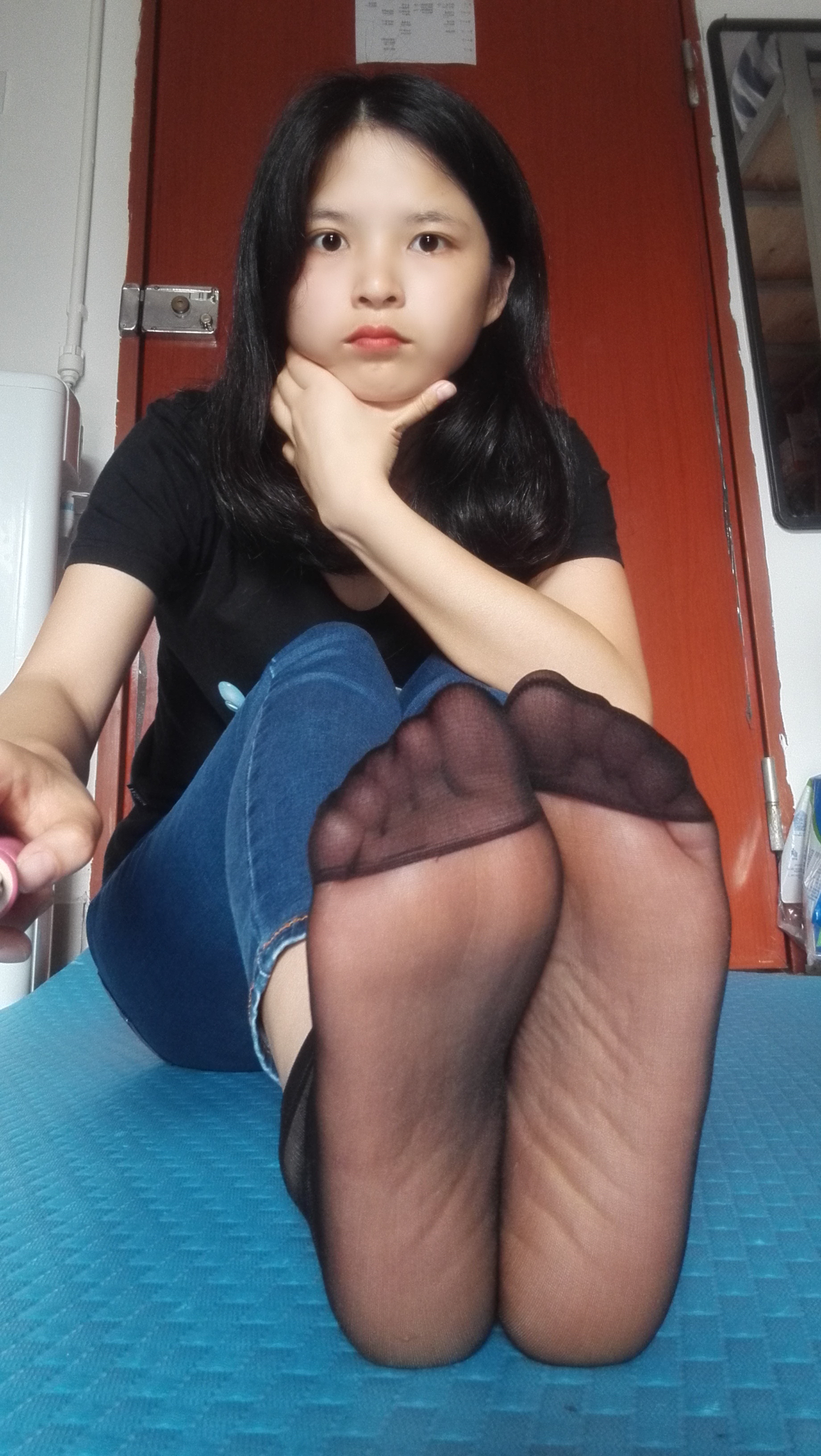 图片[58]-学妹校园寝室短丝系列011期 红萍[71P123M]-六色网