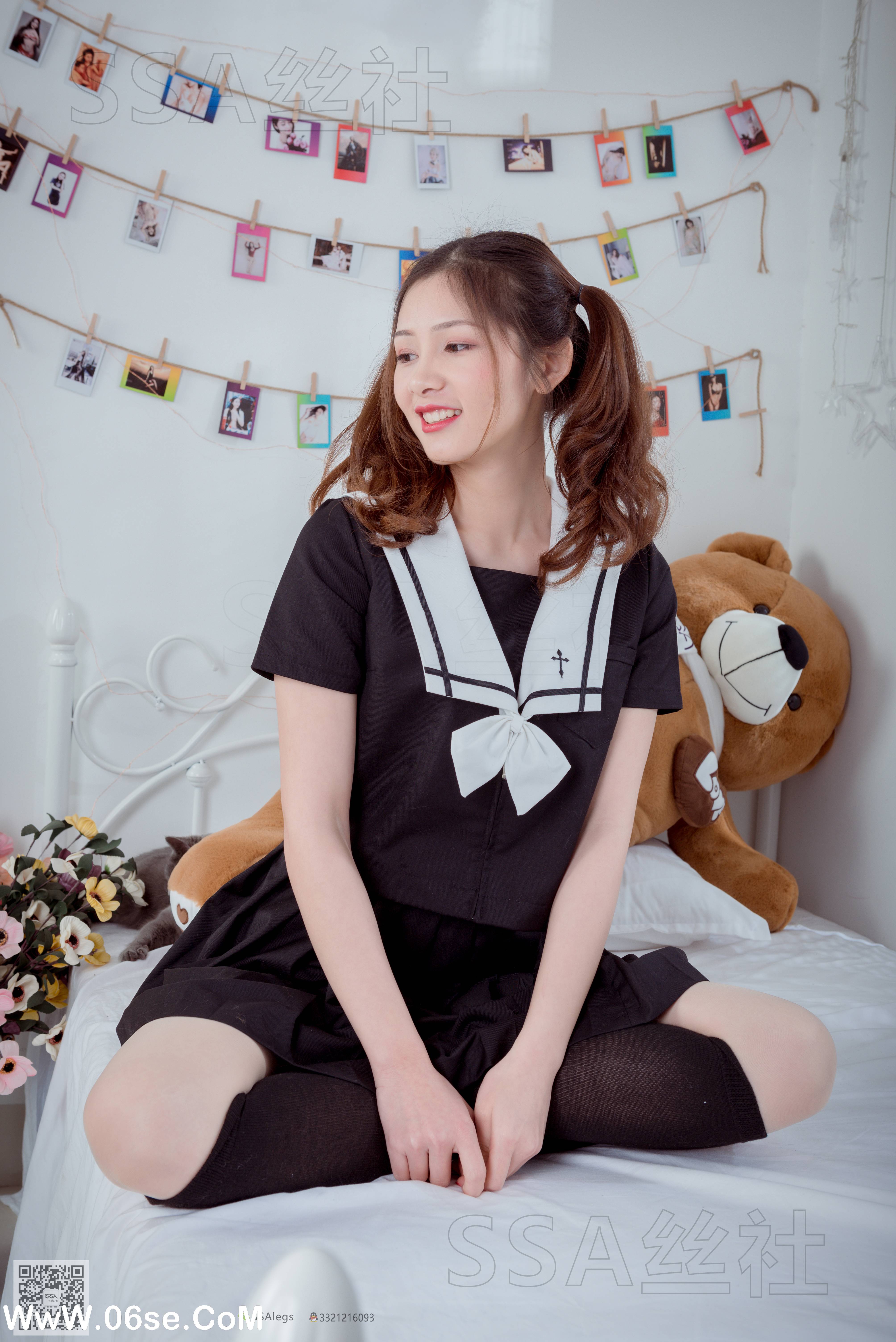 图片[55]-[SSA丝社] NO.079 雯雯 笑容治愈系小姐姐JK制服[132P1.62G]-六色网