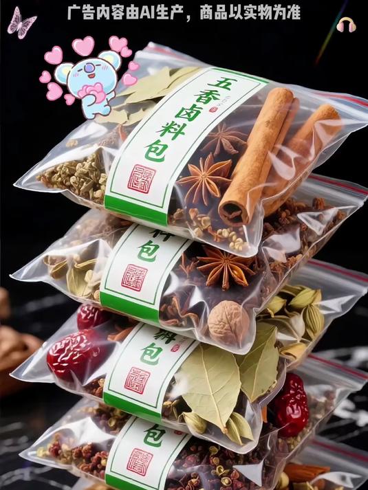 馥食集卤料包小包装!家庭五香配方,炖排骨红烧肉猪头肉入味