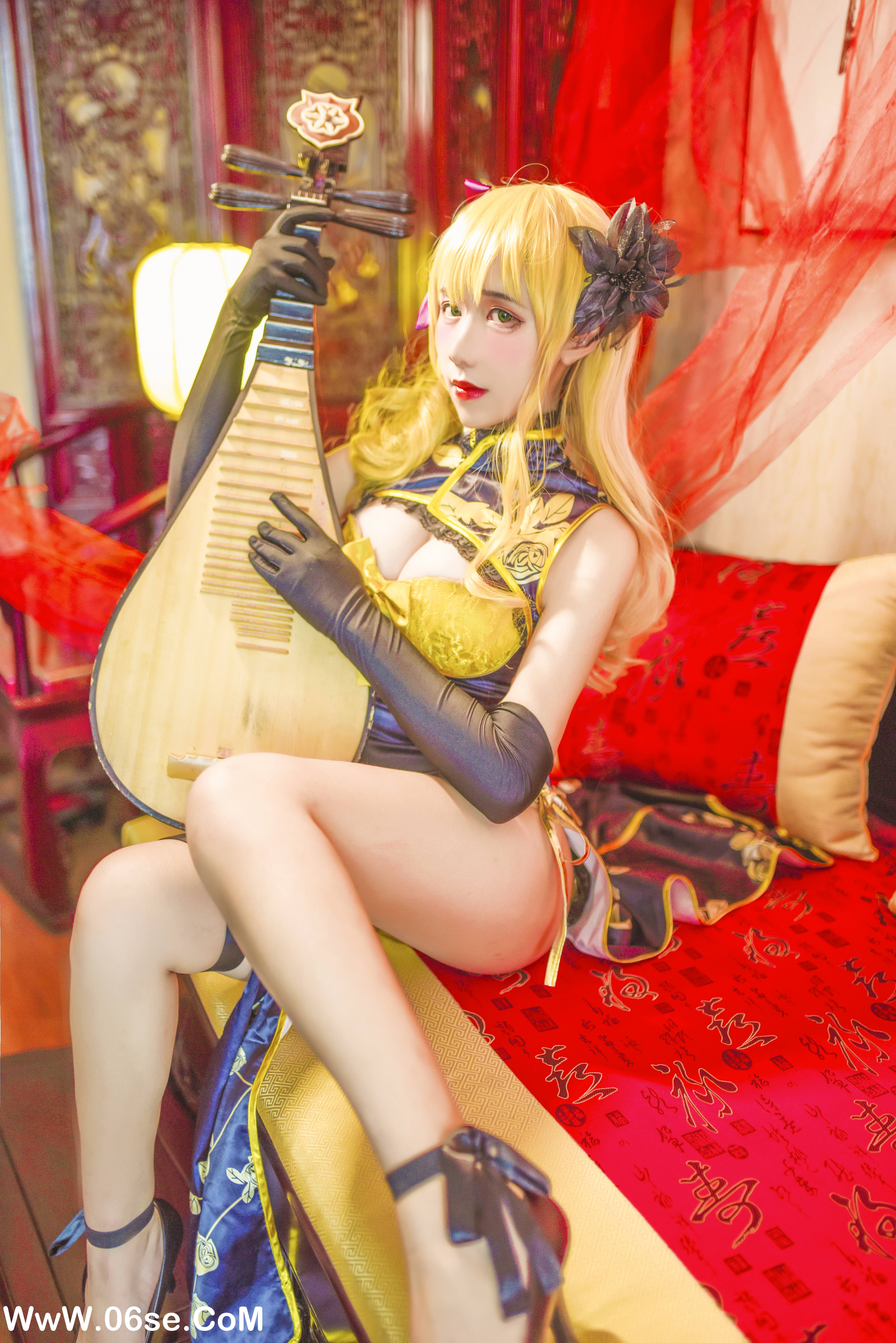 图片[2]-九曲Jean NO.025 – 金莲[8P60M]-六色网