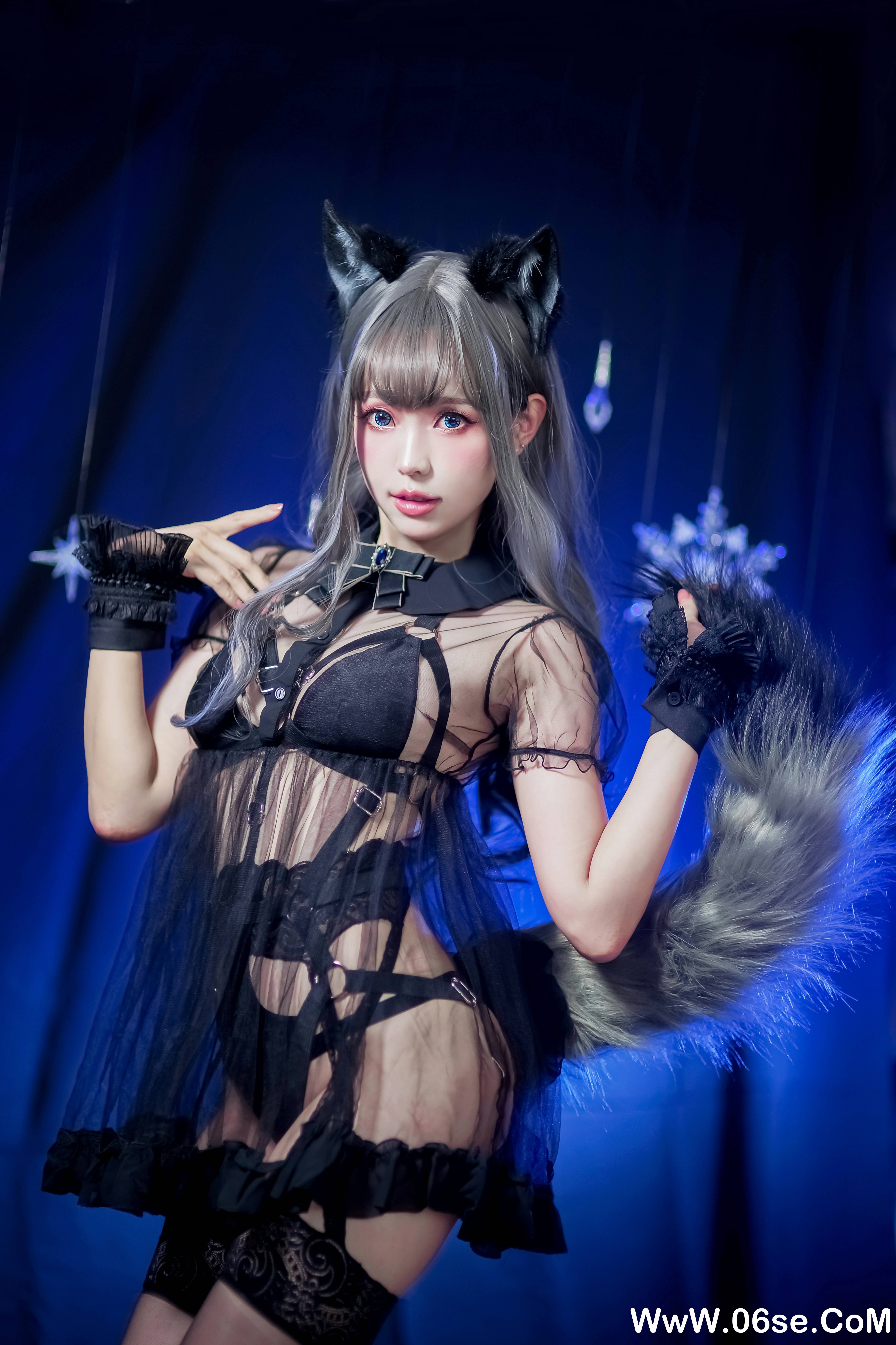 图片[7]-Ely_eee(ElyEE子) NO.038 — 灰太狼-黑色透视[24P+9V171M]-六色网