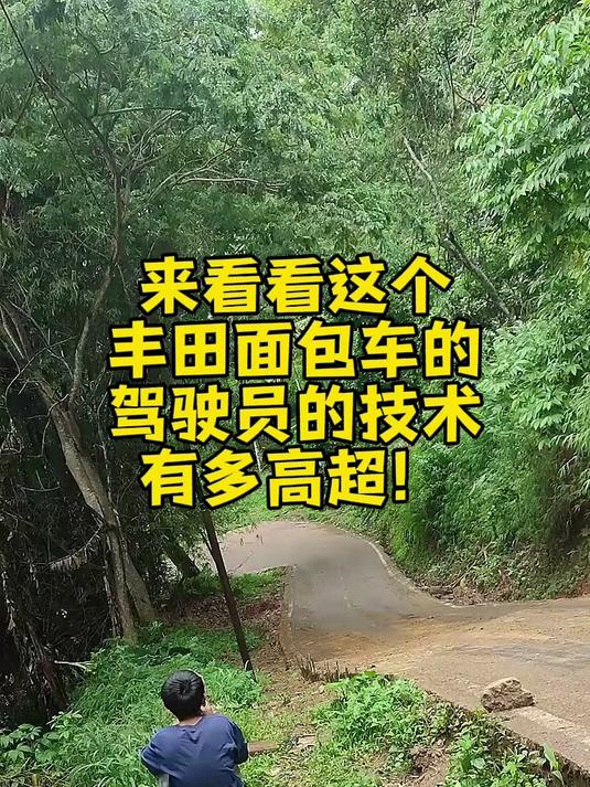 来看看这个丰田小面包车的爬坡性能有多强大!#丰田#