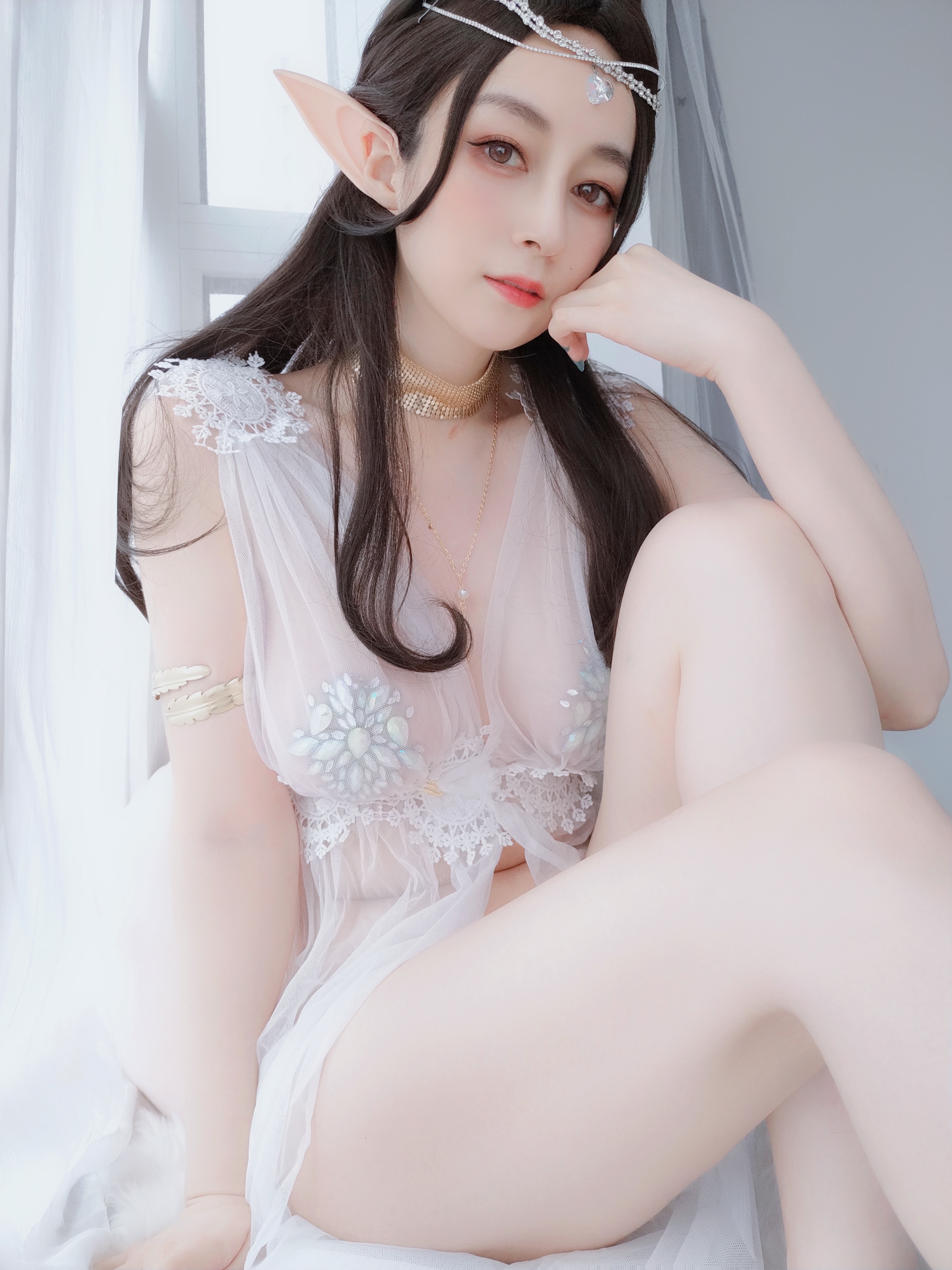图片[23]-Coser小姐姐白银 NO.038 – 精灵宝石内衣 [70P164M]-六色网