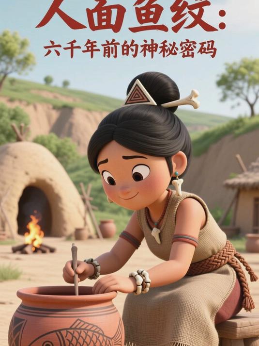 半坡遗址彩陶盆:人面鱼纹藏着母系氏族的秘密