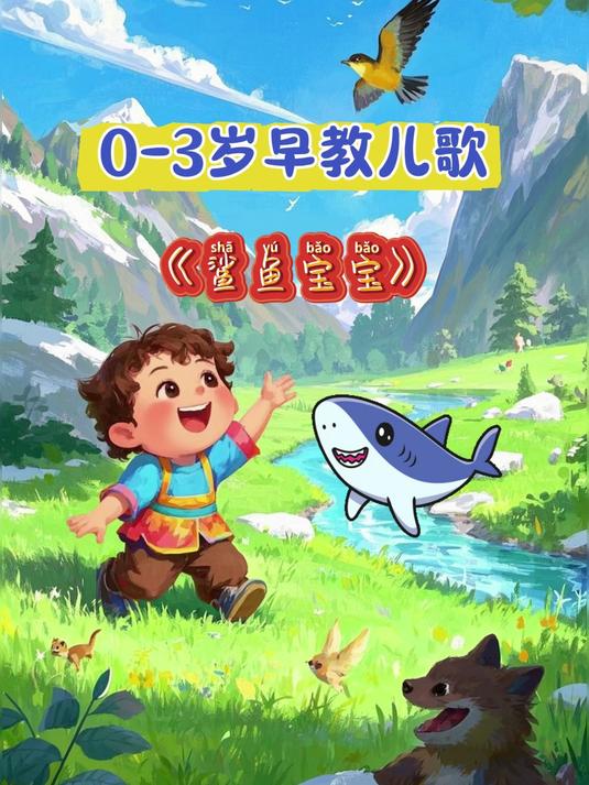 儿歌大全,儿歌《鲨鱼宝宝》
