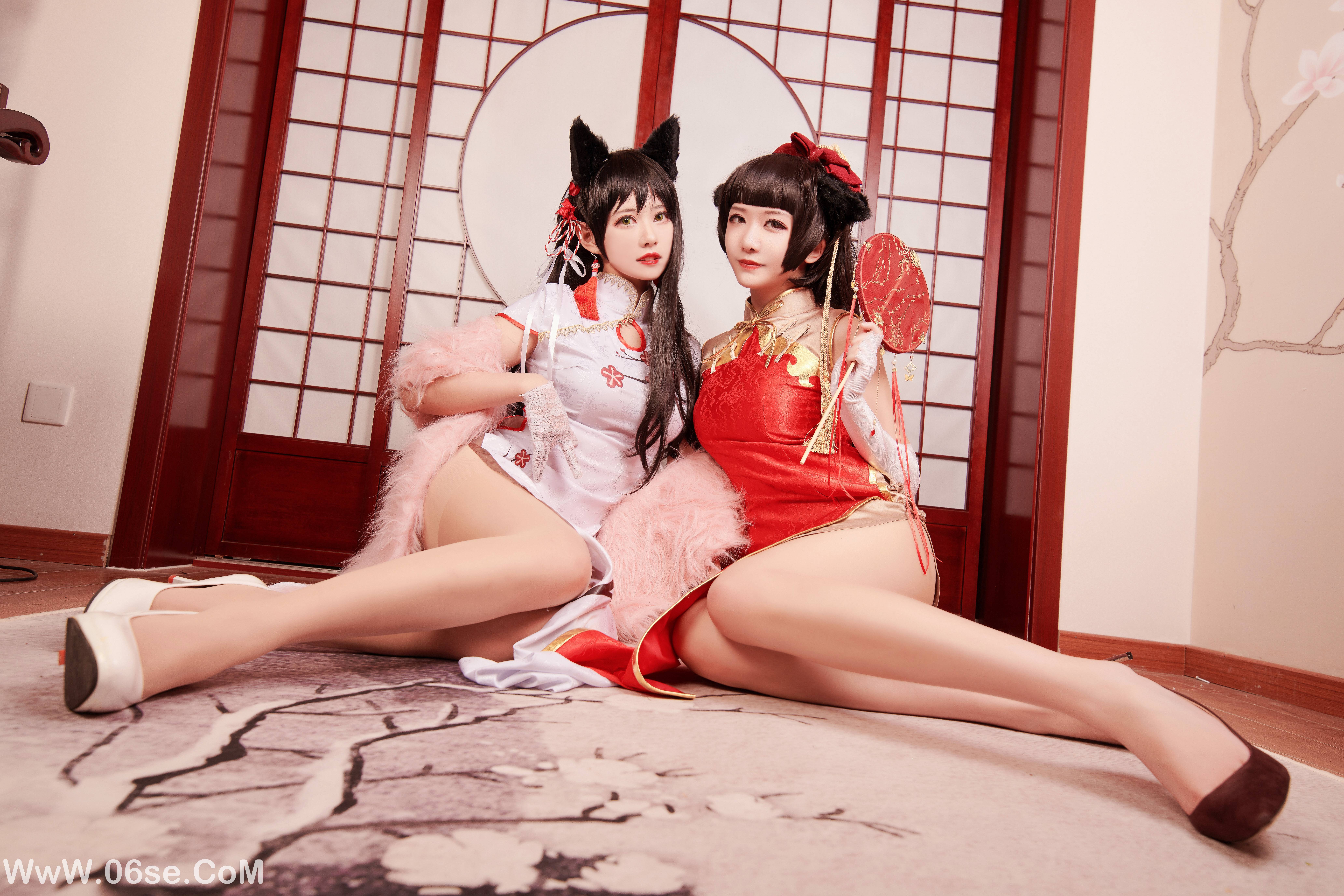 图片[8]-源纱希喵喵喵 NO.004 &Meiyi_烛墨 犬獒旗袍 [12P157M]-六色网