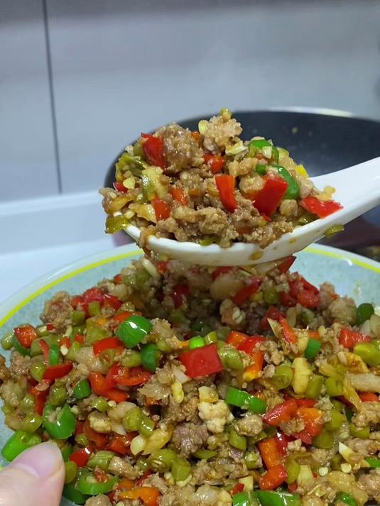 万万没想到,酸豇豆炒肉末竟然那么好吃 饿了