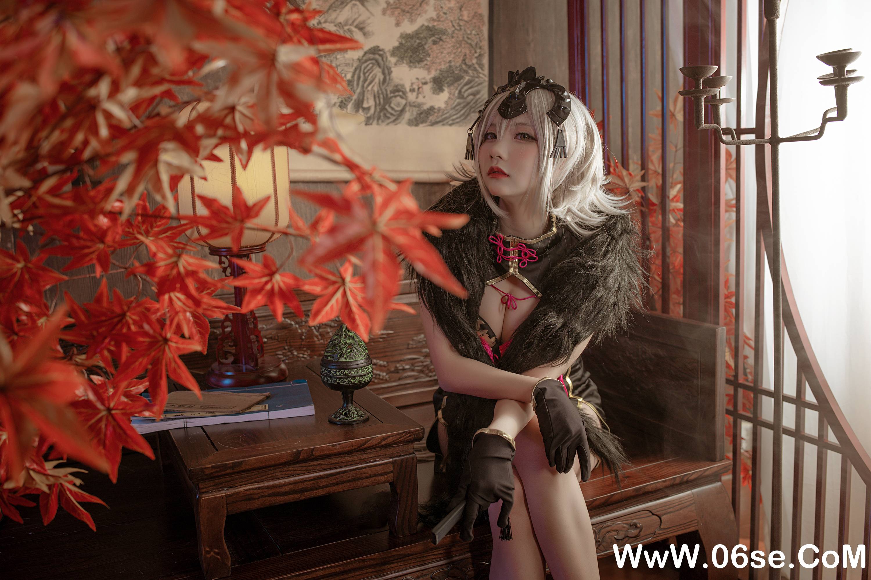 图片[4]-是一只熊仔吗 NO.010 — NO.10 黑贞 同人旗袍 [26P110M]-六色网