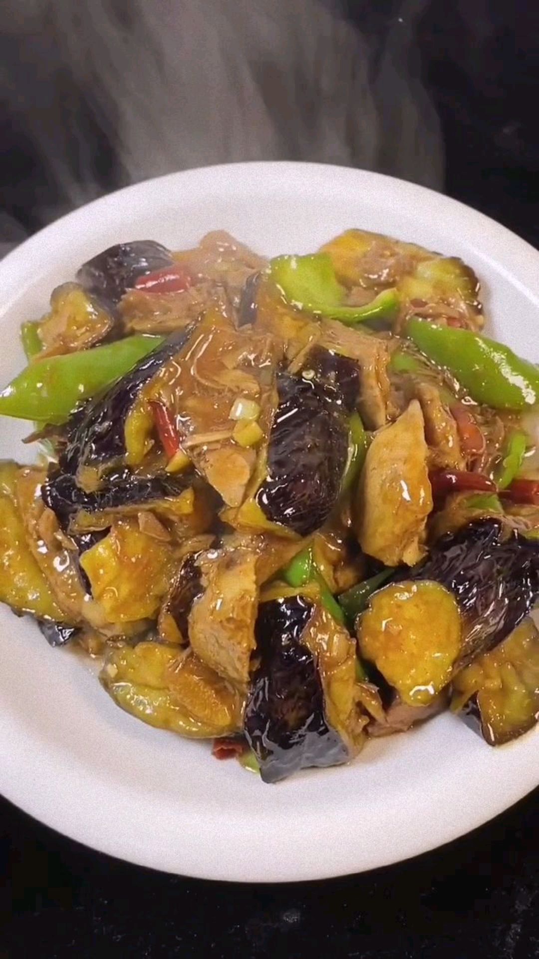 茄子这样做不香吗,拆骨肉烧茄子来了