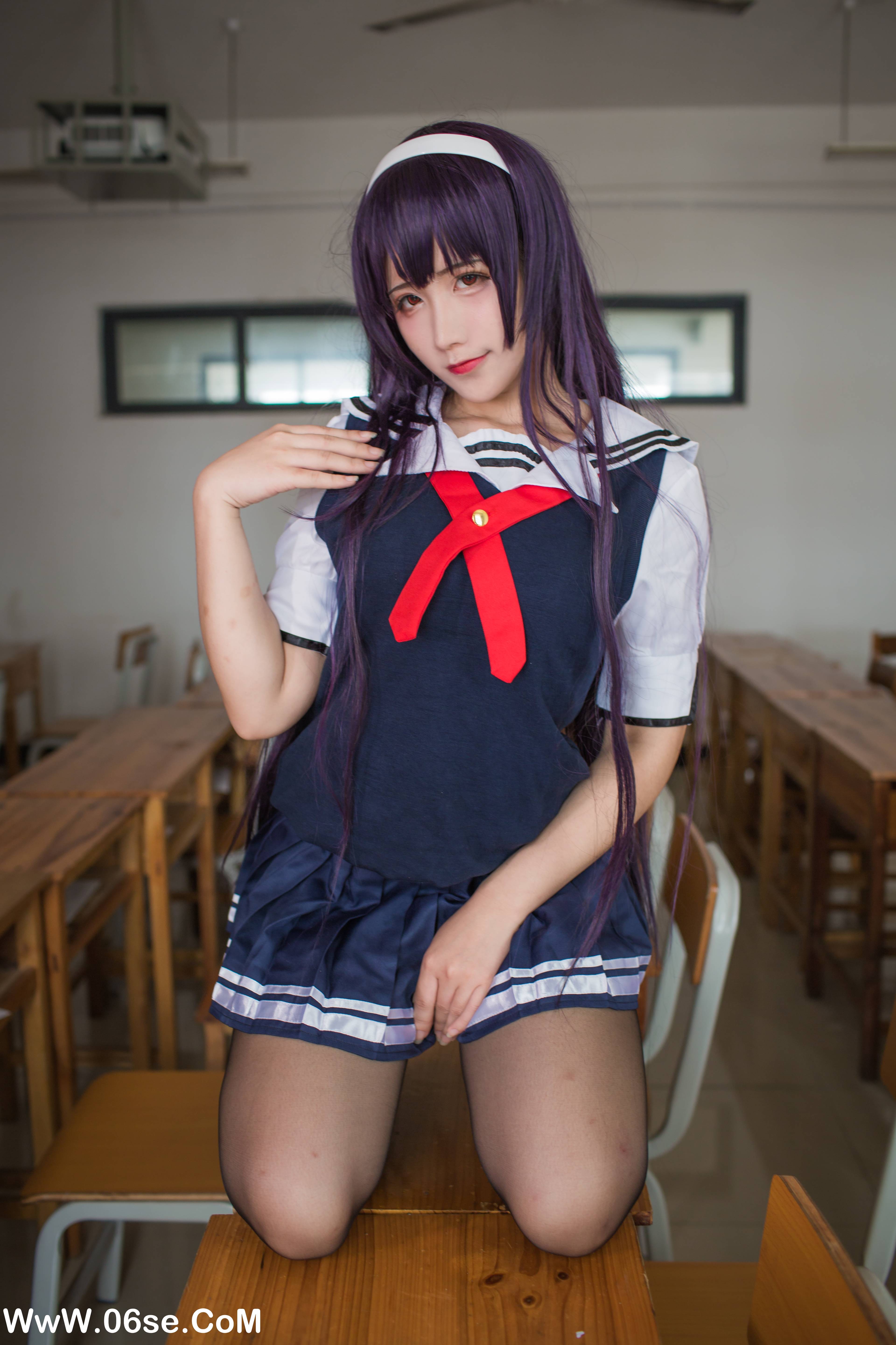 图片[37]-九曲Jean NO.039 – 霞之丘诗羽夏季校服[40P349M]-六色网