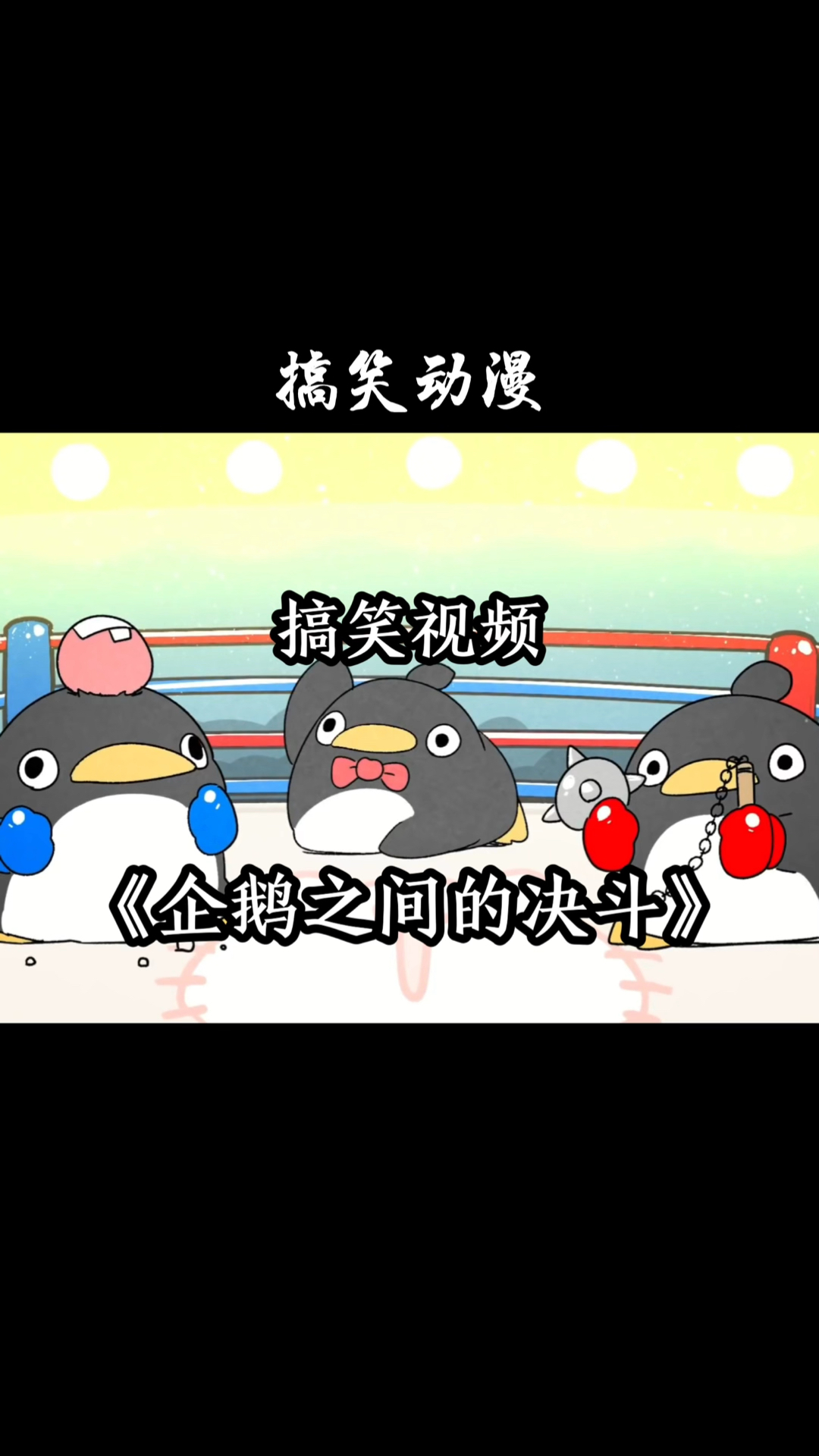 搞笑视频《企鹅之间的决斗》