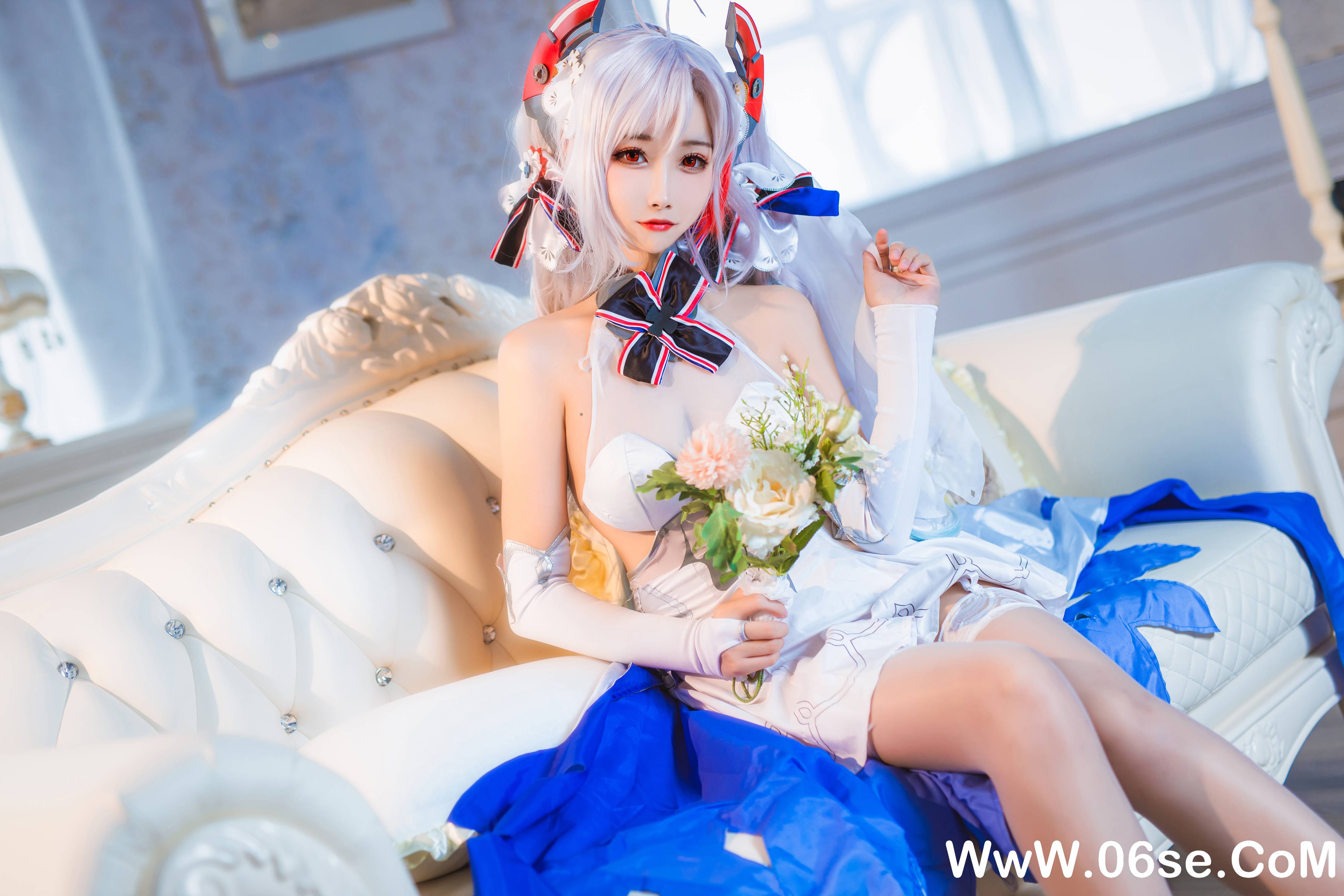 图片[4]-Momoko葵葵 NO.034 — 欧根之花嫁[20P109M]-六色网