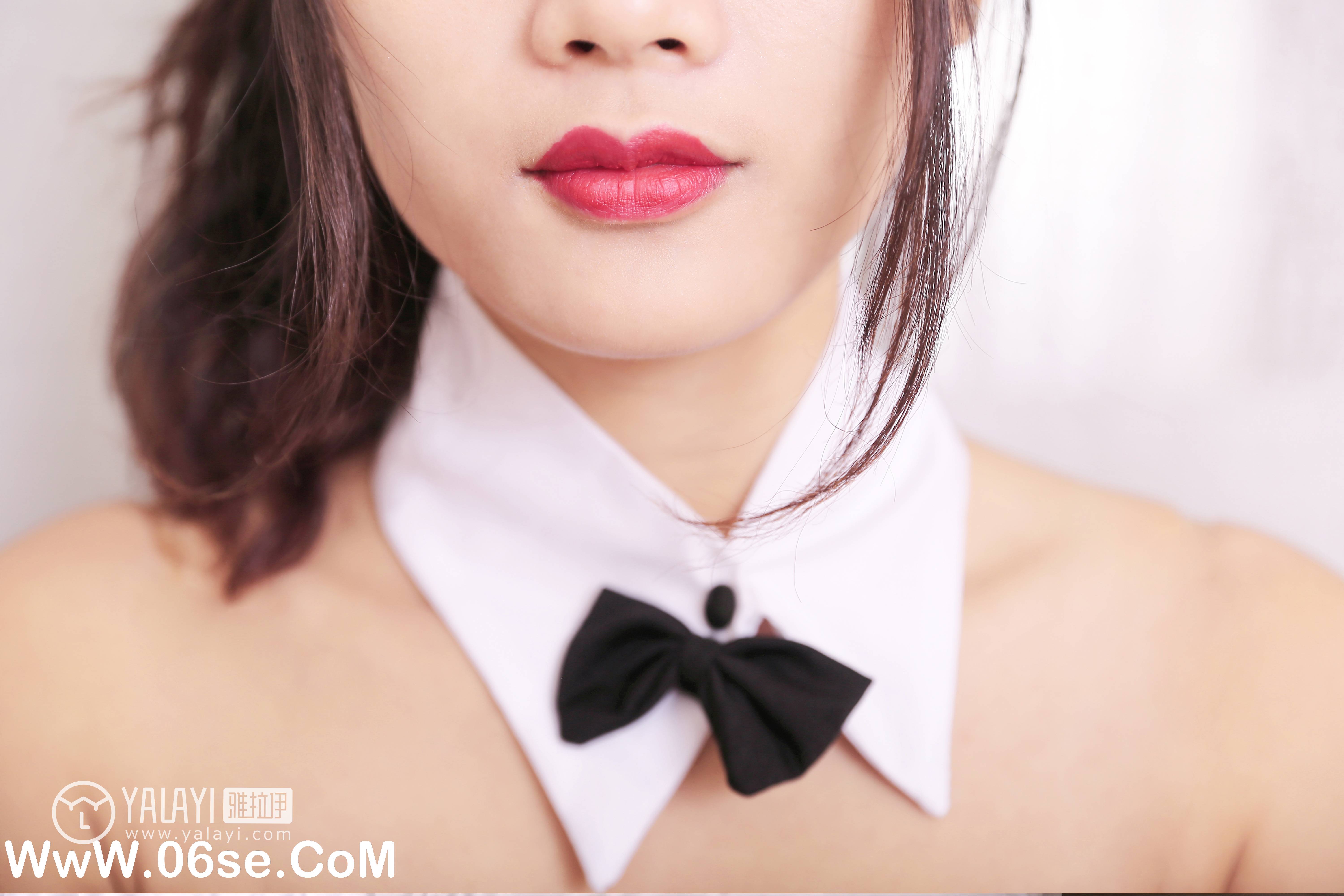 图片[21]-[YALAYI雅拉伊] NO.030 条纹黑丝美腿 兔洱-六色网