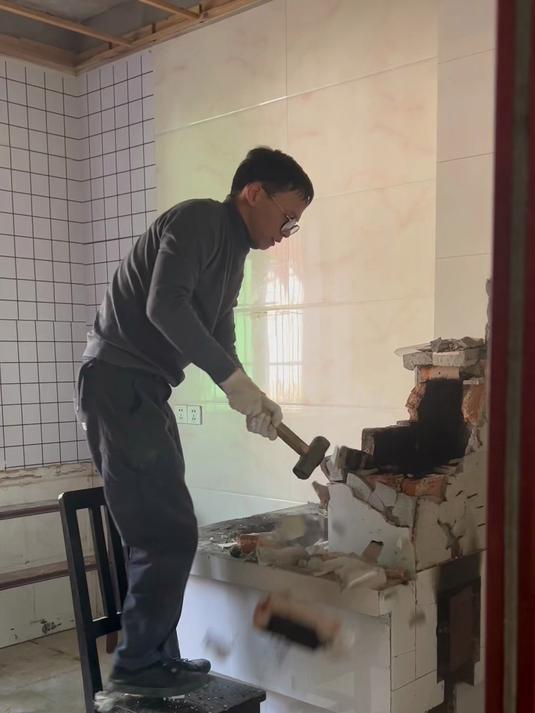 改造农村老厨房|自己做美缝又省大几千