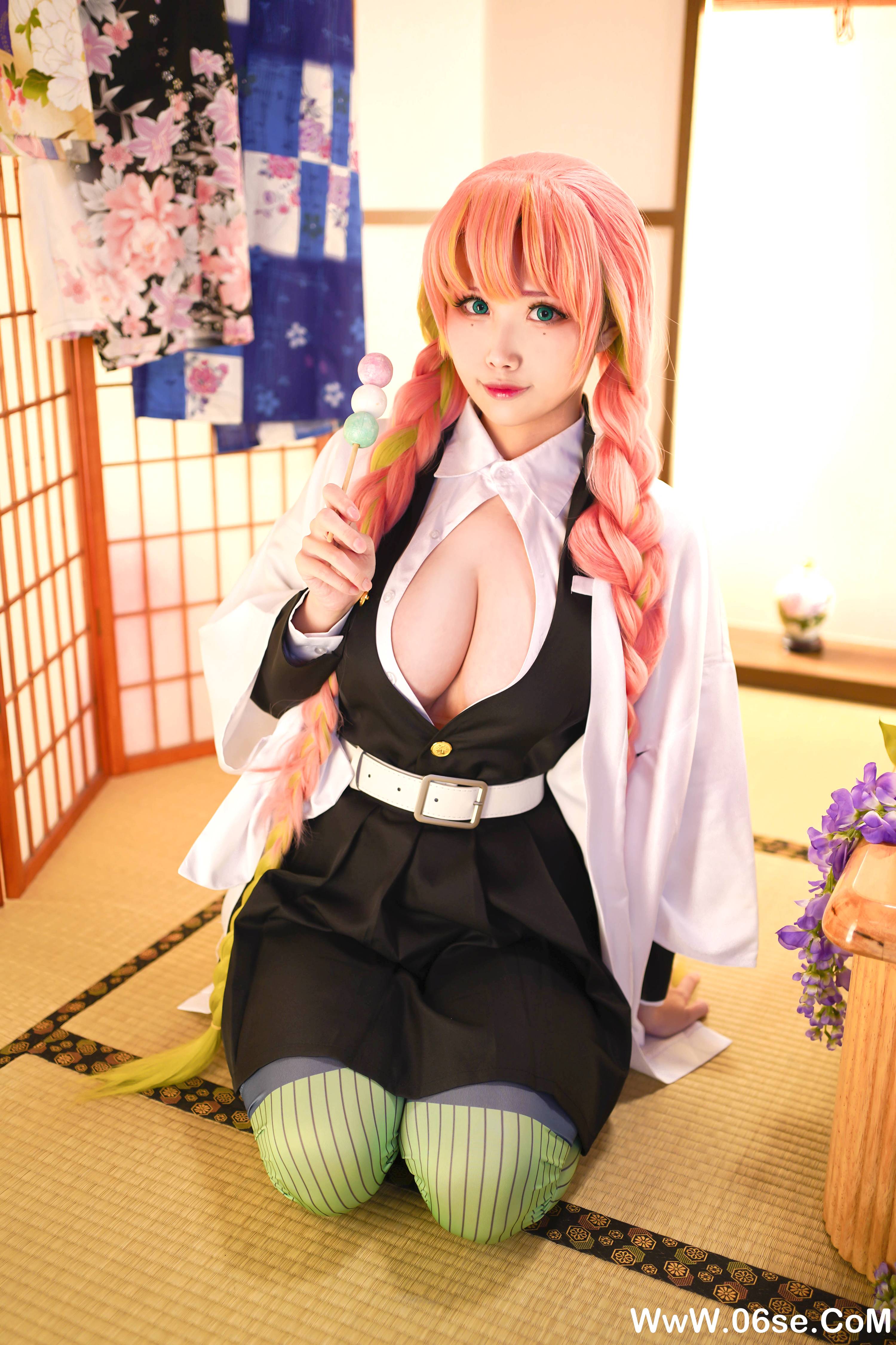 图片[9]-Coser萱-KaYa NO.127 — 鬼灭之刃 甘露寺[35P176M]-六色网