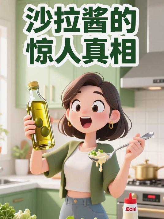 吃蔬菜沙拉少放沙拉酱，用橄榄油替代