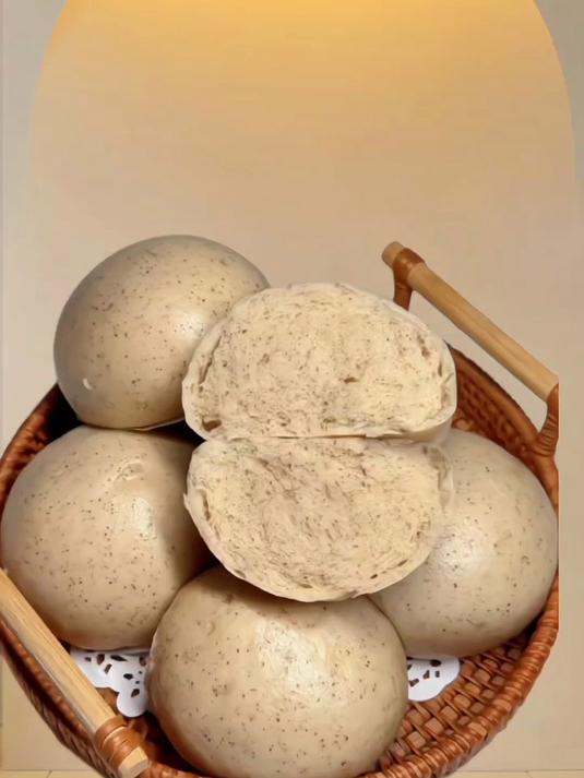 粗粮制作的五谷杂粮馒头,零糖零油,配料干净很放心