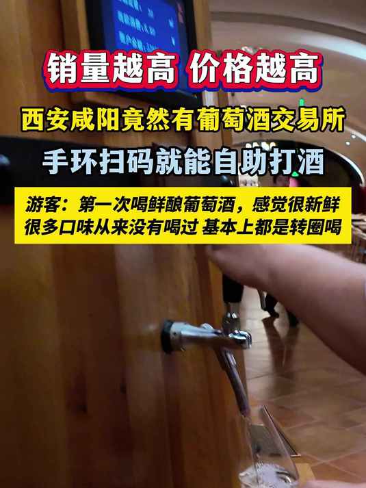 商业新模式,葡萄酒自助来了,一次品尝20种风味