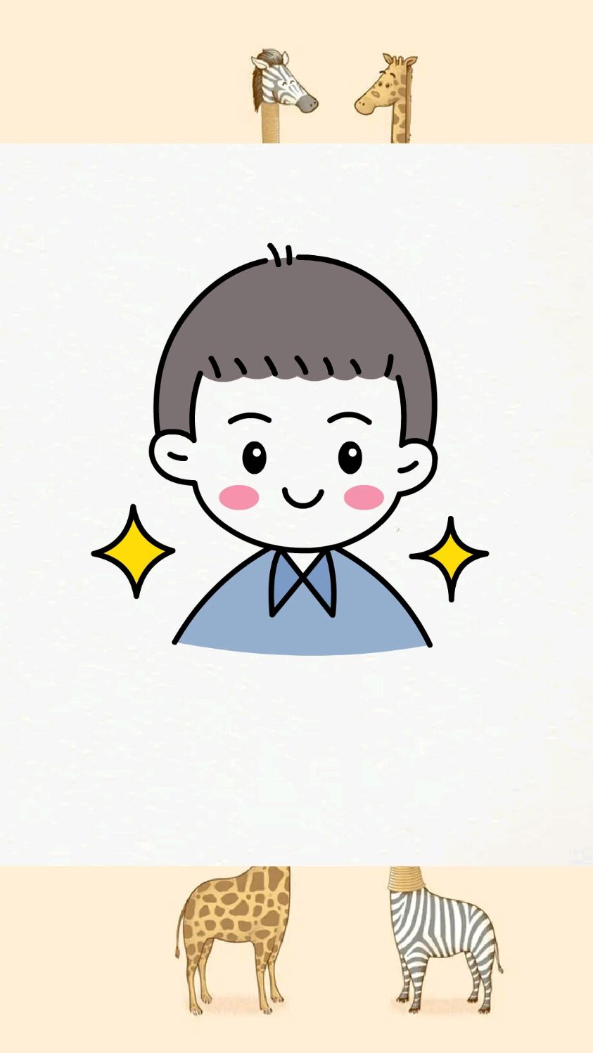 可爱小男孩简笔画,男孩头像简笔画