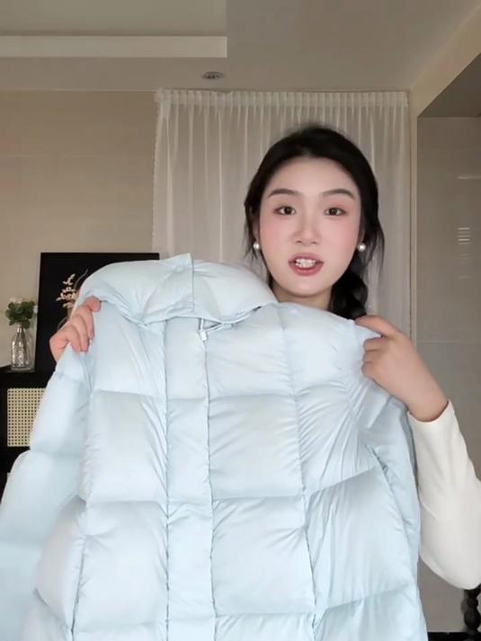 「周也同款」坦博尔25秋冬季新款泡芙羽绒服女短款保暖面包服外
