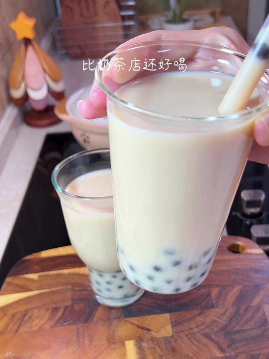 自己动手做珍珠奶茶真好喝