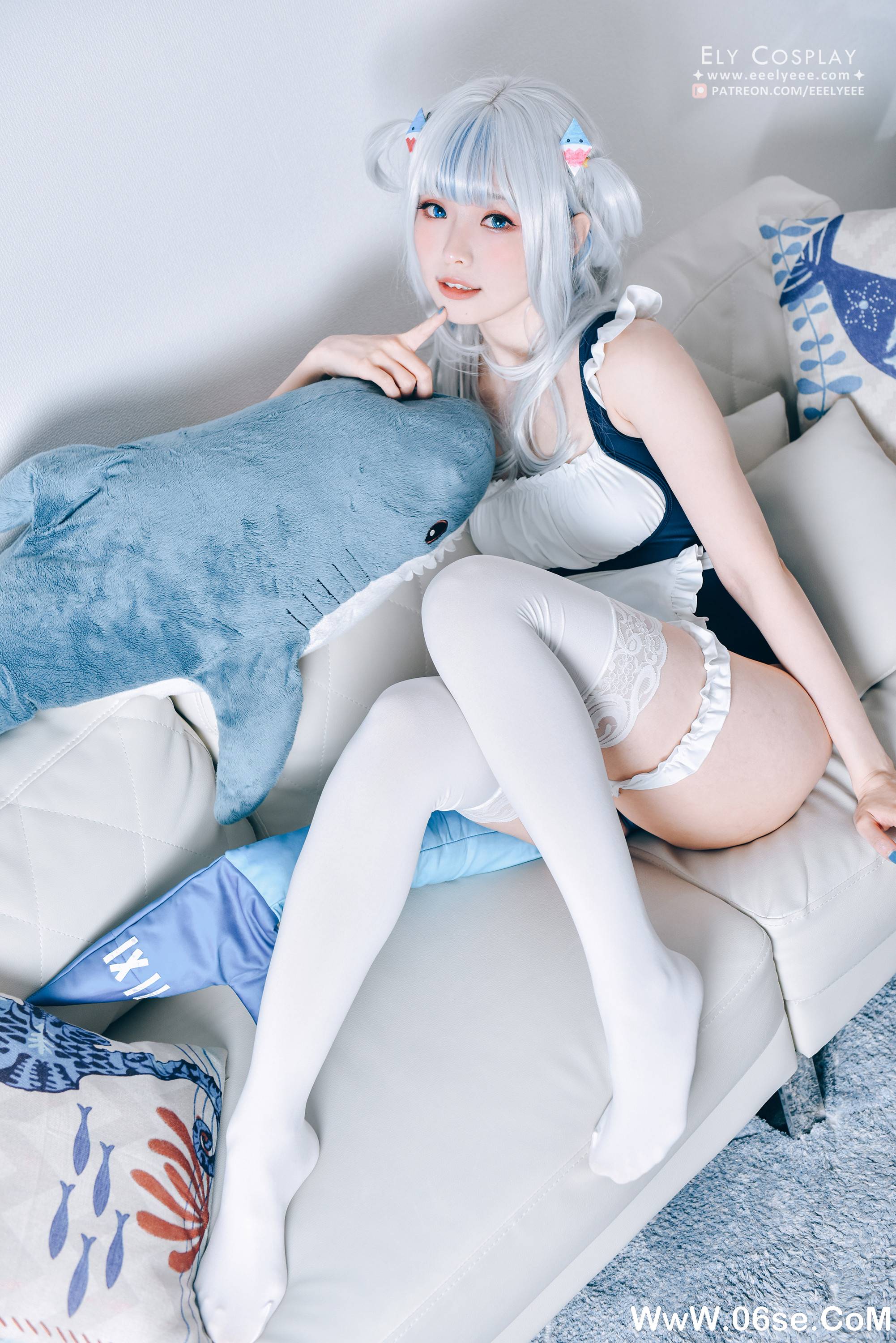 图片[19]-Ely_eee(ElyEE子) NO.012 — 噶呜·古拉(小鲨鲨) 泳装 [19P46M]-六色网