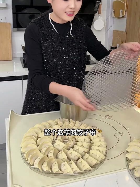 饺子盖帘透明摆放水饺托盘家用餐垫饺子帘垫厨房专用东北塑料盘盖