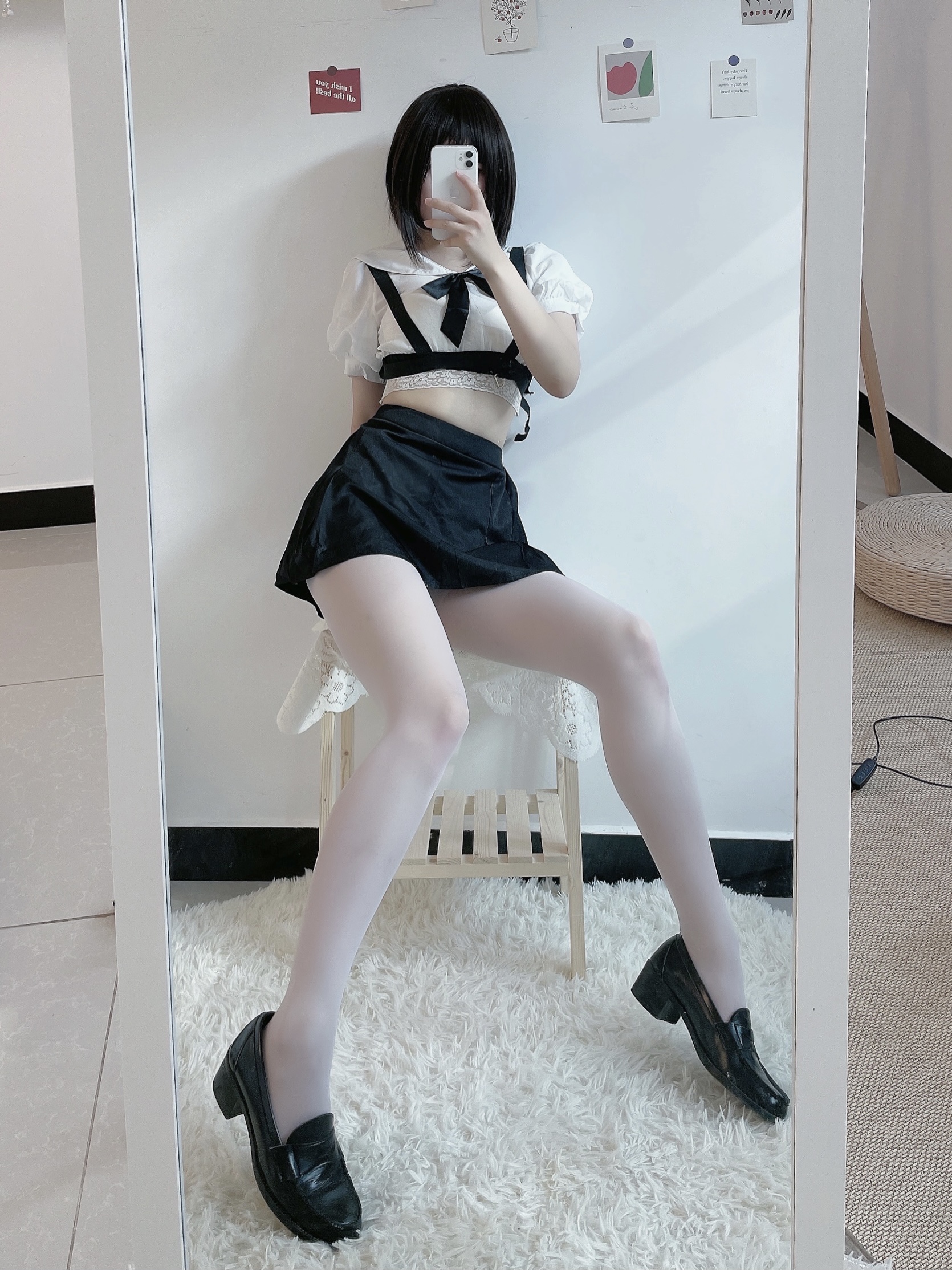 图片[14]-田璐璐 NO.003 — 白丝短裙[100P+3V190M]-六色网