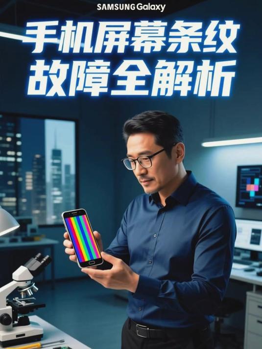 手机屏幕竖条纹自己修还是换屏