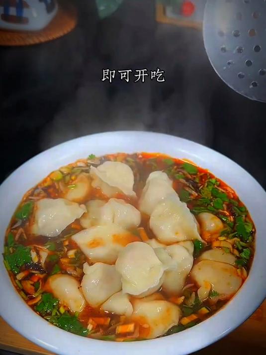 饺子最好吃的做法就是酸汤了