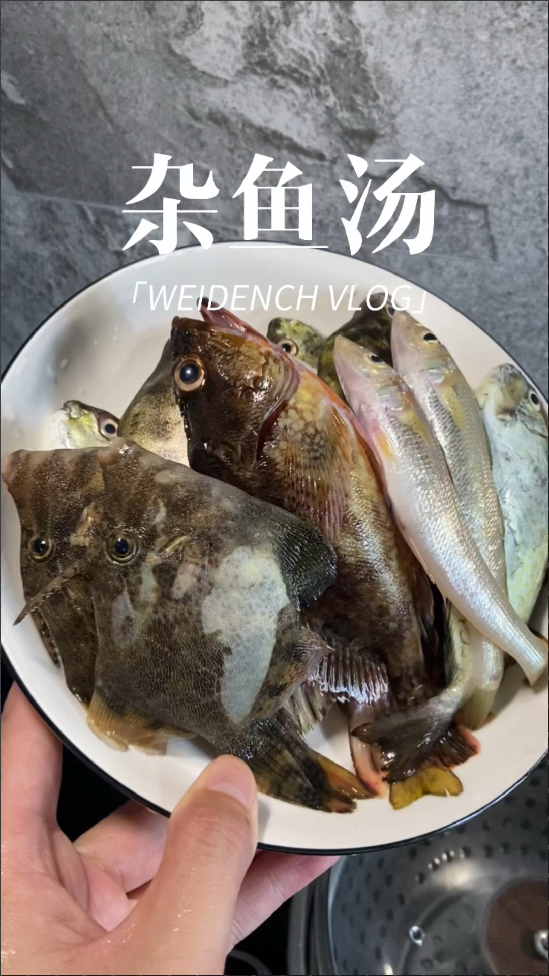 杂鱼汤 今天去海里捕到的小鱼,第一时间就拿回家煲汤了太鲜了.