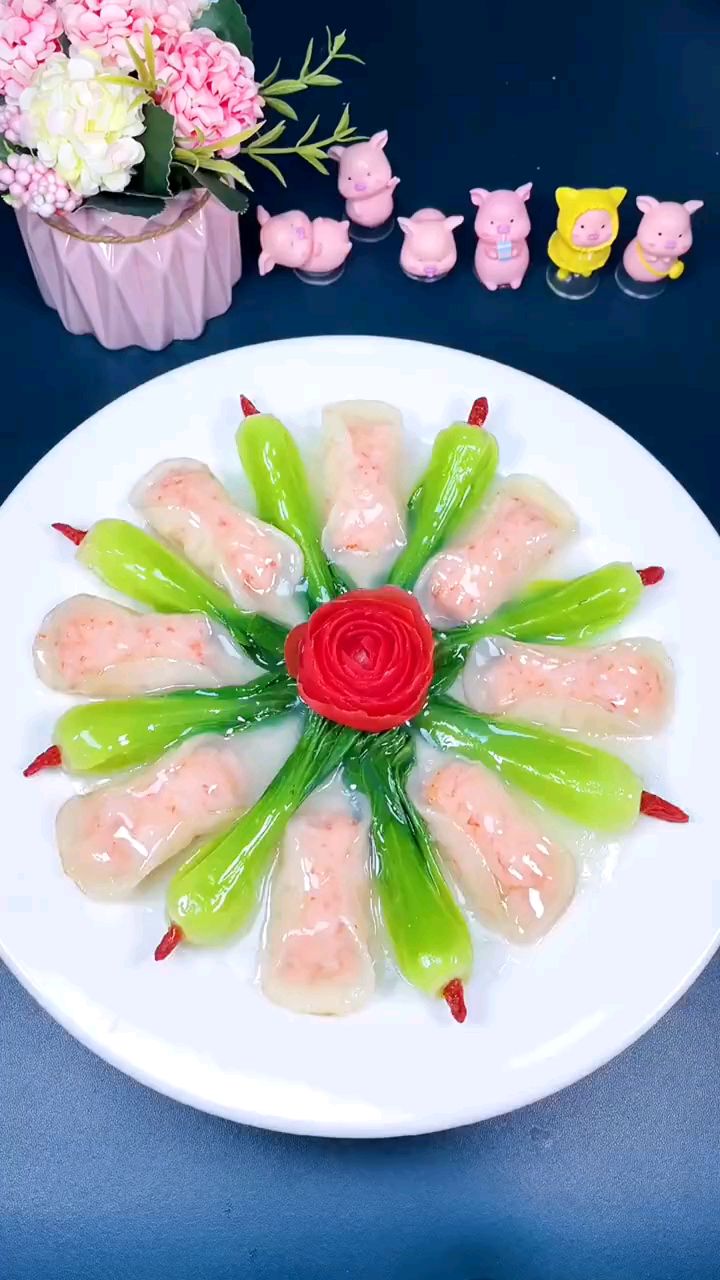 月子餐翡翠鲜虾卷
