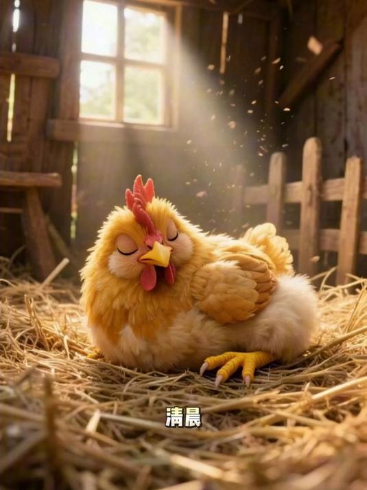 儿童品格培养故事《按时起床的小公鸡》