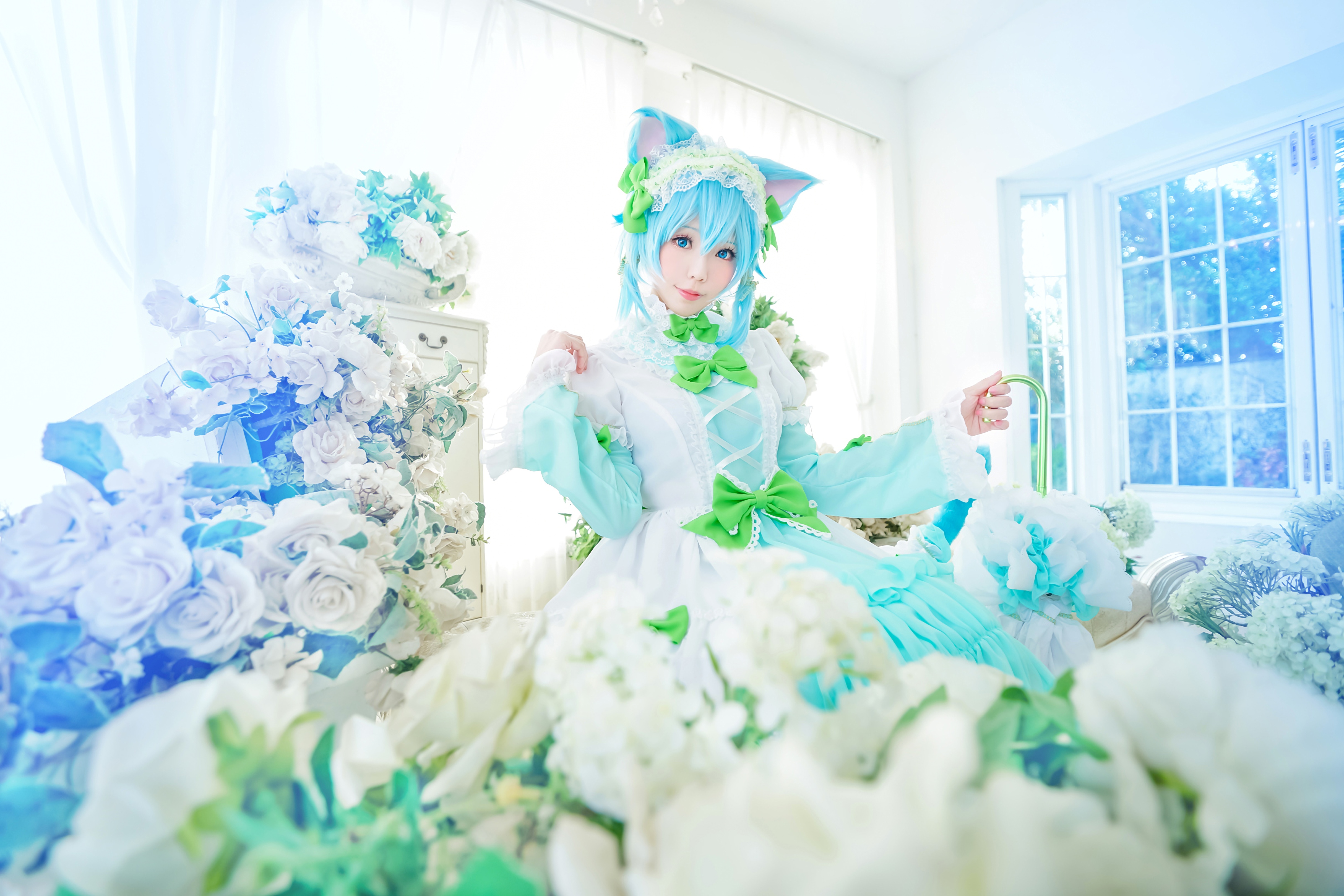 图片[6]-Ely_eee(ElyEE子) NO.042 — 猫耳下午茶[24P46M]-六色网