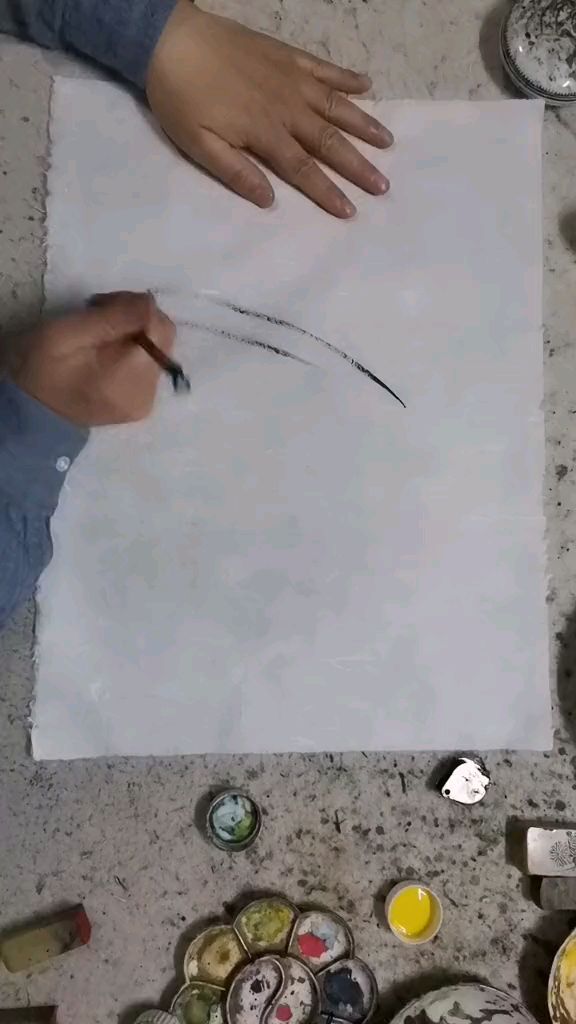 小愚书画《菖蒲白鹅》