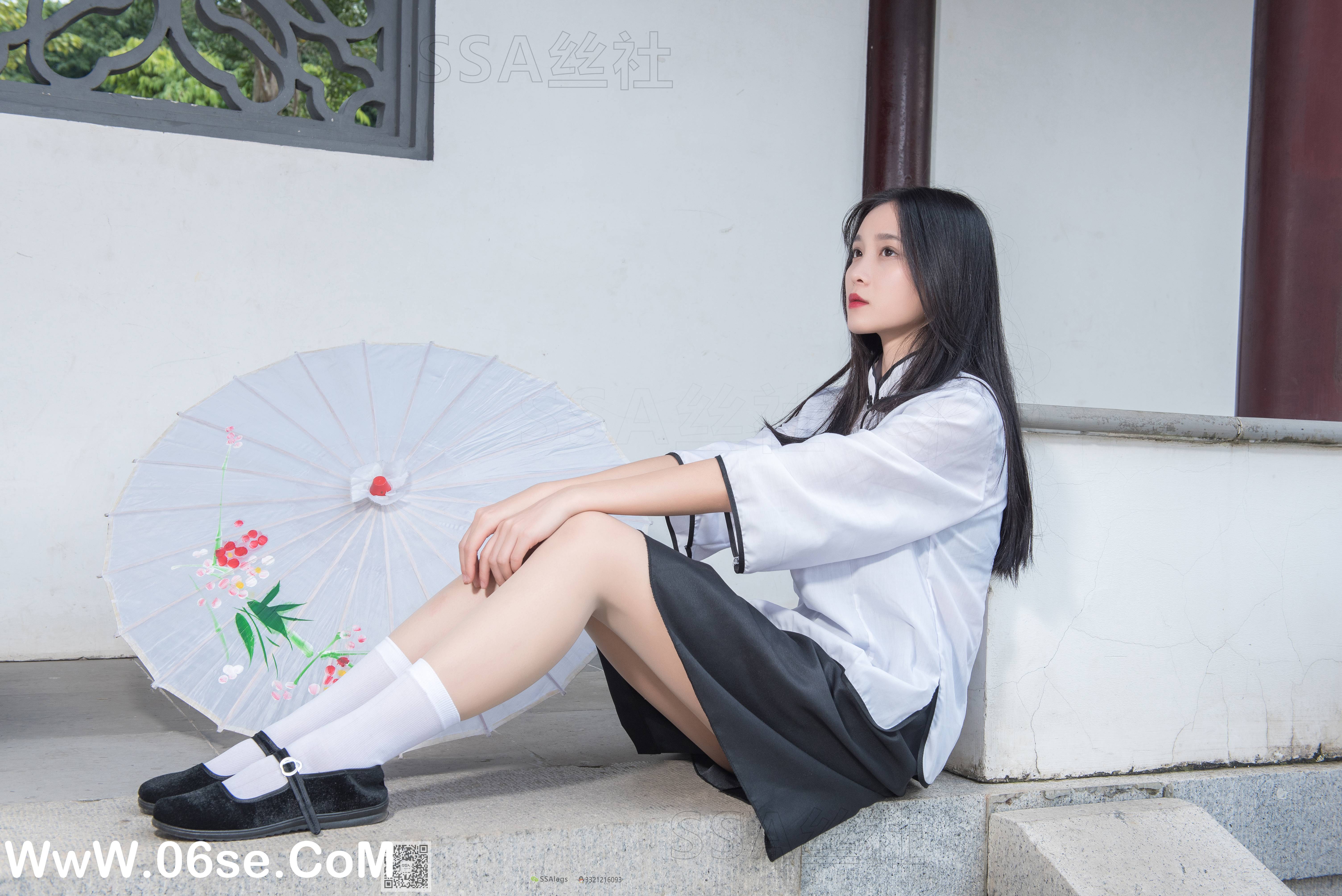 图片[36]-[SSA丝社] NO.068 君君 民国学妹肉丝白袜[120P1.85G]-六色网