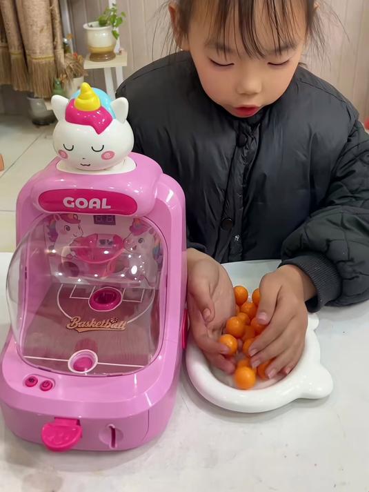 投篮游戏机超好玩!投币设计趣味多,培养孩子专注力!