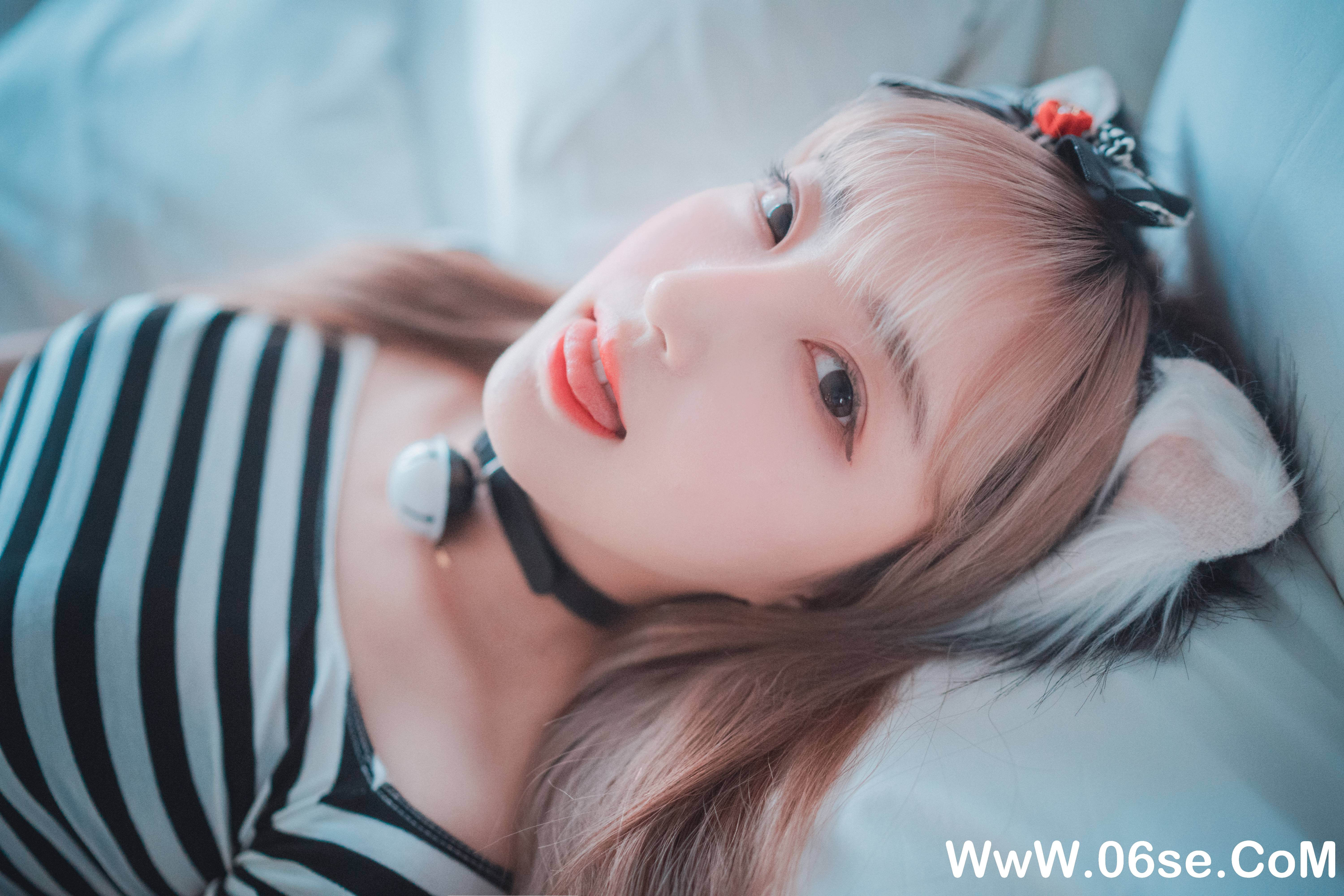 图片[84]-DJAWA – NO.027 Catgirl in Stripes [91P814M]-六色网