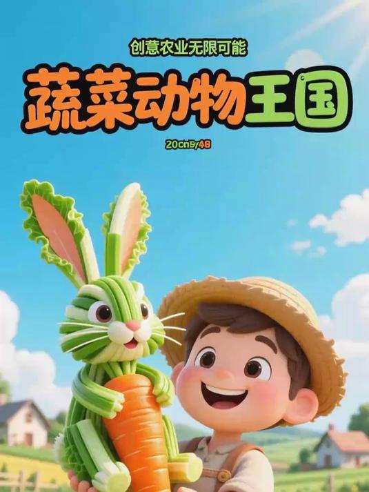 小农民的蔬菜动物造型