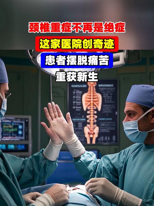 颈椎重症不再是绝症,这家医院创奇迹,患者摆脱痛苦,重获新生