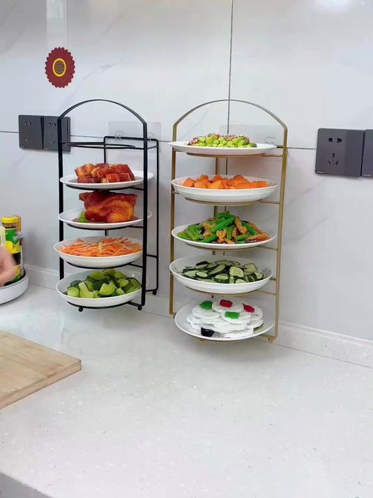 厨房台面置物架多层壁挂式备菜盘收纳架!送妈妈爸爸!