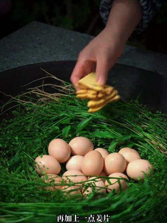 春天一定要吃一次的荠菜煮鸡蛋