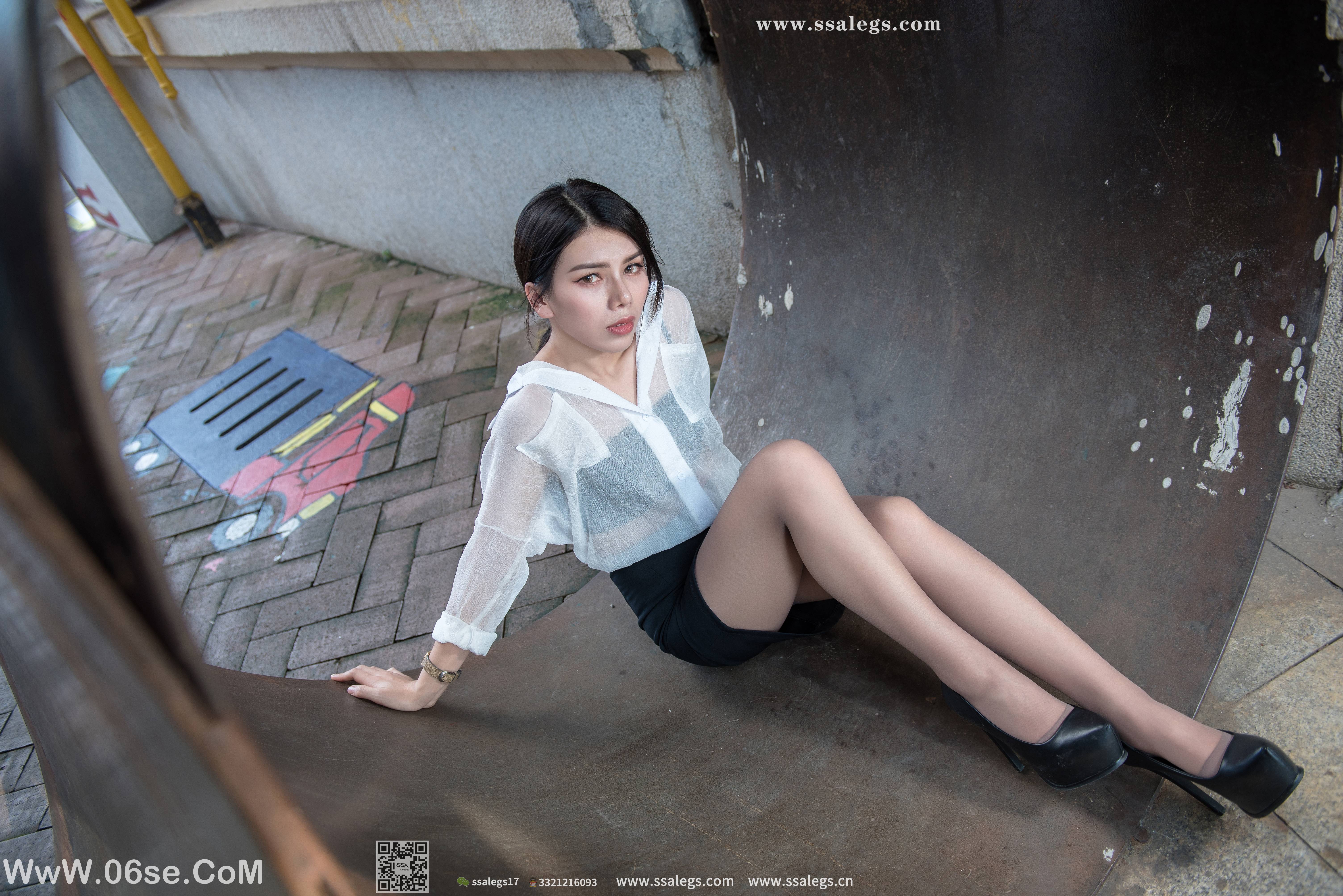 图片[29]-[SSA丝社] NO.021 混血美女芷沫浪漫咖啡色丝袜街拍[99P1.26G]-六色网